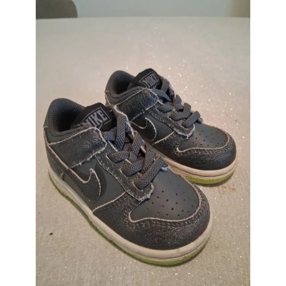 Nike Dunk Low SE Halloween Cauldron Toddler Size 6C DQ6217-001 Grey Green